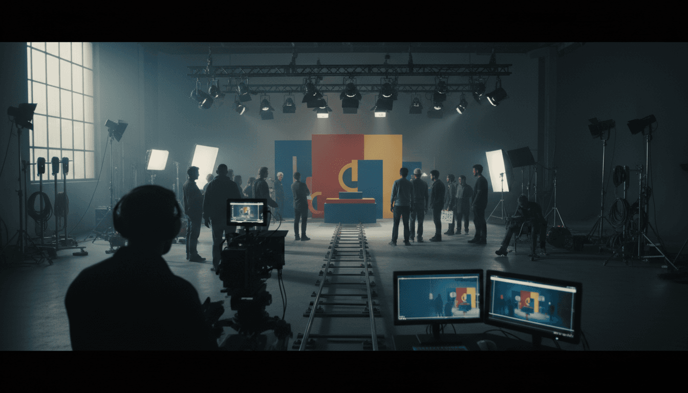 Kamera und Lichtequipment am Set
