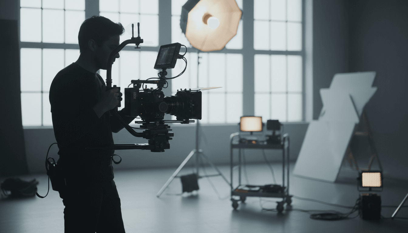 Produkt im Fokus mit dramatischer Studiobeleuchtung